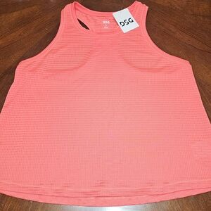 NWT Woman's Mesh Coral Tank Top Shirt DSG Athletic Size Large Racerback Tank